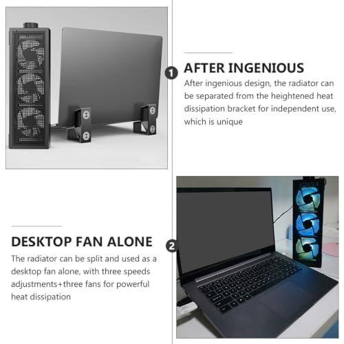 Base para Laptop con Cooler RGB y Ventiladores de Tres Velocidades miniatura 3