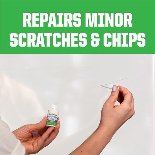 Rust-Oleum 203000 .6-Ounce Specialty Brush Bottle Appliance Touch Up, White, (Pack of 1)