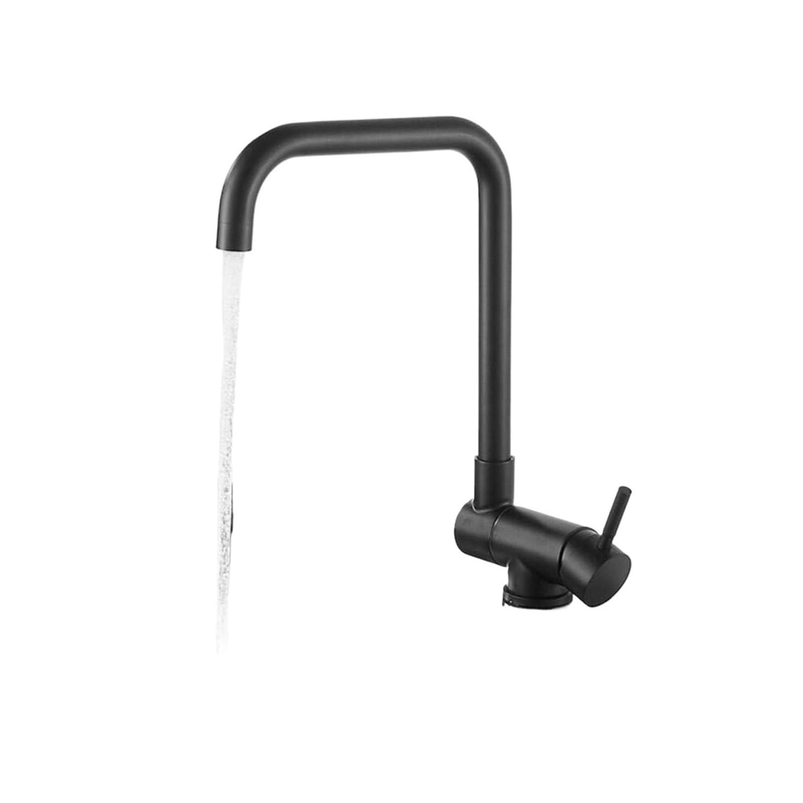 Eamrfvqt One Color Stainless Steel Foldable Rotating Kitchen Faucet