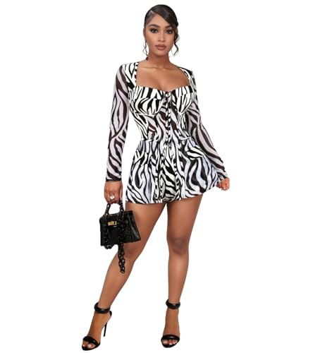 Image of Jigfar Women Sexy Elegant Bodycon Jumpsuit Going Out Romper Birthday Party Club Night Outfits