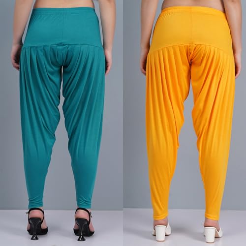 Image of Buy That Trendz Patiala Salwar for Women Relaxed Fit Viscose Patiyala Salwar Harem Bottom Pants