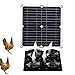 NAKYLUCY 5 szt. zestaw wentylatorów solarnych 100 W, wentylator solarny do chłodzenia i czyszczenia | zewnętrzny wentylator wylotowy zasilany energią słoneczną, przenośny wentylator wentylacyjny, kurnik i akcesoria do szopy