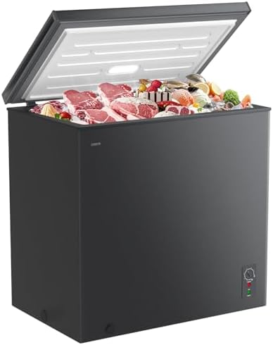 （21:00時点） SAMKYO 冷凍庫 200L 上開き式 家庭用 チェストフリーザー 急速冷凍-28℃ 8段階温度調節 バスケット2個付き 大容量 コンパクト 静音設計 セカンド冷凍庫 冷凍ストッカー ZC200 グレー