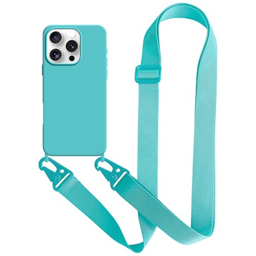 UnnFiko For iPhone 11 Pro �V�����_�[ �l�b�N�X�g���b�v �u���F �y�� �\�t�g �X�}�z�P�[�X �A�C�t�H�� 11 Pro ���킢�� �V���R���J�o�[ ������ ���������� (iPhone 11 Pro, Glacier Blue)