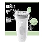 Braun Silk Epil 7 Epilatore Elettrico Donna Con Testina Ampia Per Una Facile Rimozione Dei Peli, Rasoio Elettrico Donna, Wet & Dry, Pelle Liscia A Lungo, 7-011, Argento
