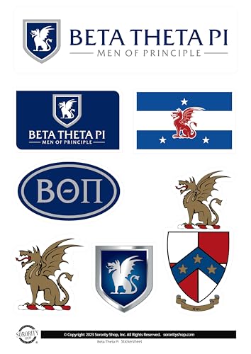 Calcomanías de vinilo Beta Theta Pi: adhesivos removibles personalizados 7