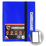 CardGuard Trading Card Binder Pro-Folio – 9 Pocket Binder - Side-Loading Album, Durable & Acid-Free Storage for Pokémon, YuGiOh, MTG, TCG, Game & Sports Cards, Blue