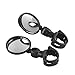 Hotaden 2pcs Vélo Miroirs pour Scooter électrique arrière réglable Miroir réflecteur orientable Guidon 5.3cm Noir