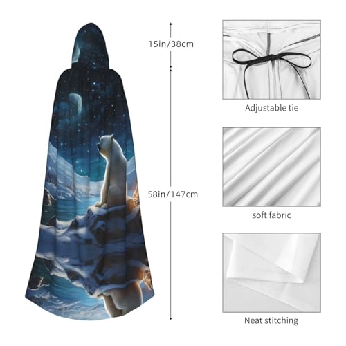Chaqueta larga con capucha unisex para noches de camping y paseos en invierno 5