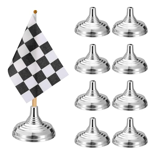 Support de table pour drapeau PATIKIL de 48 pcs mini base ronde - 2