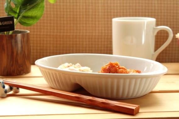  　プレート皿2枚 楽天市場】ランチプレート 二つ仕切りの通販