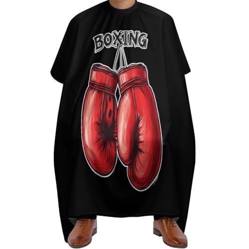 Funny Boxing Hair Cutting Cape Women Waterproof Salon