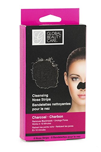 Global Beauty Care Charcoal Cleansing Nose Strips - 8 Strips Included