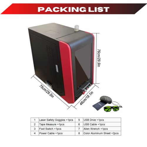 MCWlaser Máquina de marcação gravadora a laser de fibra 100W MOPA JPT M7 para ouro, prata, aço inoxi