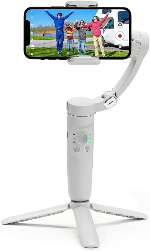 WeFly M1 3-AXIS Merak One Original Gimbal | Advanced Gyroscope | Shake-Free Footage | Real Time Charging | Manunt Zooming, Time-Lapse, Honzontal & Portait Mode | Ideal for Vlogging & Travel-image-49