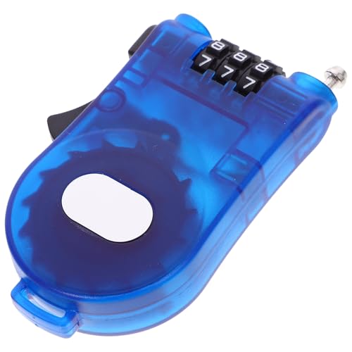 Candado Biometrico Azul para Bicicleta y Esquí