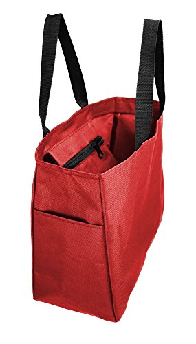 Tote Bags for Everyday Use - Sturdy Large Tote Bags - by Mato and Hash Red2