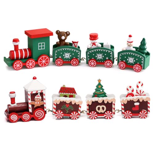 Cadimus Weihnachten Tischdeko,2 Stück Weihnachtszüges aus...