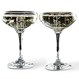 Gatsby Champagne Coupe Glasses, Set of 2