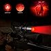 LUMENSHOOTER A8Plus Long Range Zoomable Hunting Flashlight Spotlight Kit, Green Red White Infrared 850nm IR Interchangeable LED Modules, Predator Night Light Torch for Coon Coyote Hog Fox Varmint