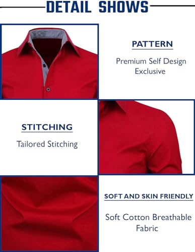 Image of Zombom Men's Combo Regular Fit Cotton Blend Full Sleeve Casual Shirts Pack of 3