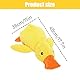 Shengruili Quack-Quack Duck Hundespielzeug,Anti Stress Ente Für Hunde,Süße Spielzeugente Plüsch Antistressente für Hunde,Quietschendes Plüsch-Spielzeug für Kleine Mittlere Große
