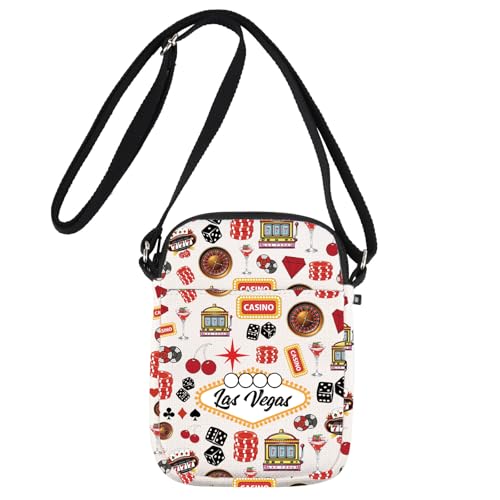 JNIAP Las Vegas Crossbody Bag Las Vegas Trip Gift Las Vegas Travel Purse Las Vegas Themed Gift Las Vegas Souvenir Wallet (Las Vegas cb)