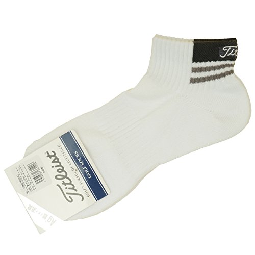 タイトリスト TITLEIST 靴下 ショートソックス TSMS1698 ホワイト／グレー フリー