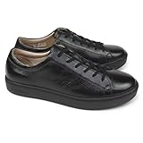 [ムーンスター] メンズ スニーカー 防水 ジェントリー GE107VG 紳士靴 革靴 幅広 by ワールドマーチ WORLD MARCH gently 26.0cm 4E ブラック