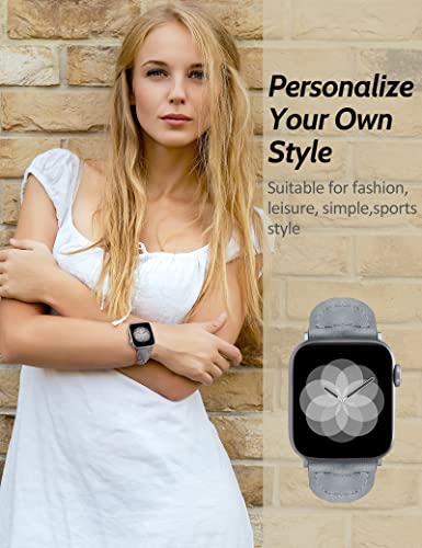 Image of Minyee Compatible with Apple Watch Band Braided 41mm 40mm 38mm 42mm 44mm 45mm 46mm 49mm Women,Solo Loop Stretchy Slim Elastic Woven Cute Bracelet Strap for iWatch Series 10 9 Ultra SE 8 7 6 5 4 3 2 1