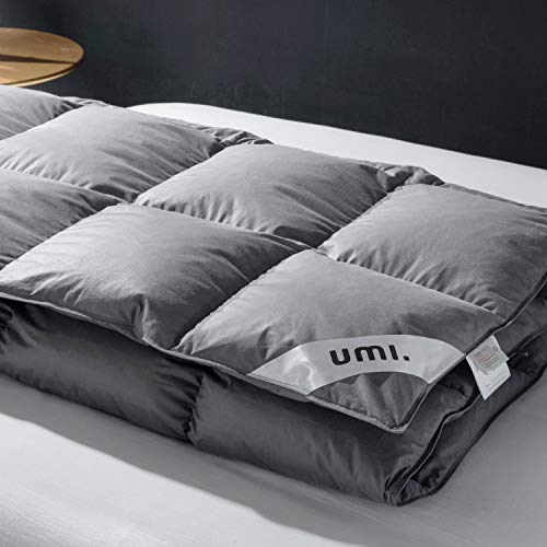 Amazon Brand - Umi Bettdecke 135x200cm Ganzjahresdecke Daunedeck mit Daunen und Federn,Bauwolle,Daune Steppdecke,Superleicht und Warm(Grau,Ganzjahresdecke) - Image 4