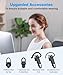 Link Dream Bluetooth Earpiece Wireless CVC8.0 Headset for Cell Phone Dual Mic Noise Canceling Handsfree Phone Earpiece with Mute 20Hrs Talk Time 180 Day for iPhone Android Home Office Driving 2 Pack