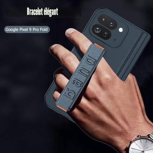 Coque pour Google Pixel 9 Pro Fold antichoc vert avec protège-écran PC