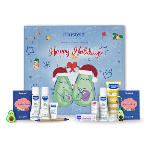 Mustela Baby Advent Calendar 2025 with 12 Surprises for Newborns and family Perfect Holiday Gift.