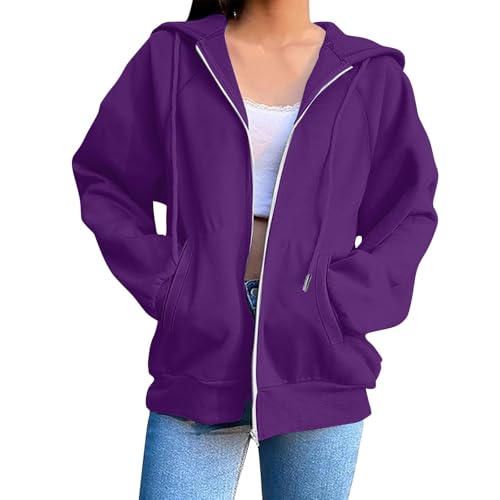 Zip Up Hoodies for Women Fall Hoodie Jacket Full Zip Sweatshirt Winter Coats 2025 Long Sleeve Y2k Jackets