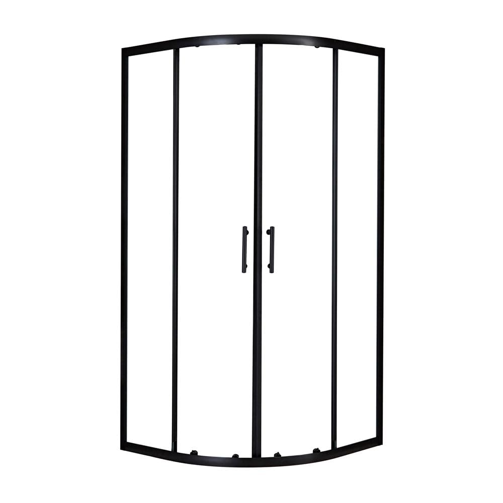 Milano Black Nero Reversible Quadrant Shower Enclosure - 700Mm X 700Mm