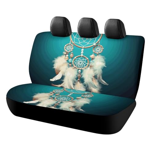 Housse pour chien voiture antidérapante et durable motif blanc