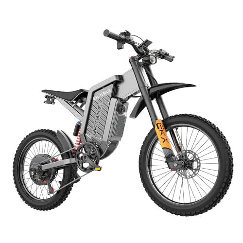 X21 Max Electric Motorcycle for Adults 60V/30AH Samsung Battery 6000W Peak Electric Dirt Bike, 45MPH/60Mile, Hydraulic Brake, 19