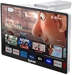Sylvox Small TV, Kitchen TV Smart Google TVs, 15.6 inch 1080P Under Cabinet Television flip up & Down, Small Smart TV with Google Assistant Chromecast WiFi Bluetooth, Perfect for Kitchen Bedroom RV
