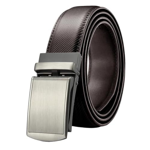 Ceinture automatique homme cuir fin de la sangle déformée et des trous serrés