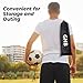 GHB Pro Agility Ladder Soccer Kick Trainer Set 20ft 12 Rung 10 Cones and 4 Stakes Speed Agility Football Training Equipment with Carrying Bag (Orange)