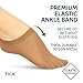 Leather Hero Disposable Try On Socks - Tan Footies for Women, 72 Pairs/144 Pieces