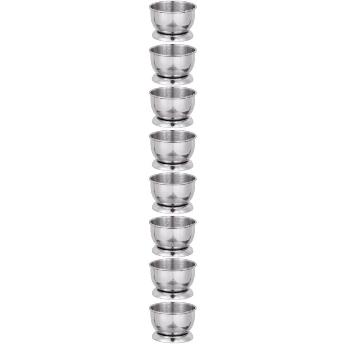 4 Set Piccola Tazza Da Tè Viaggio Pieghevole Tazze Coppa Inossidabile Bicchiere in Acciaio Inox Tacpa Da Tè Bicchiere Inossidabile Acciaio Inossidabile Argento 2 Pezzi * 4