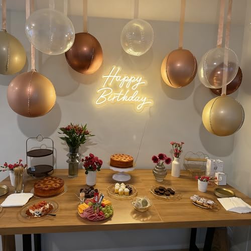 Image of Nude Cream Beige Round Foil Balloons Boho Birthday Decor 22 Inch 6 Pcs