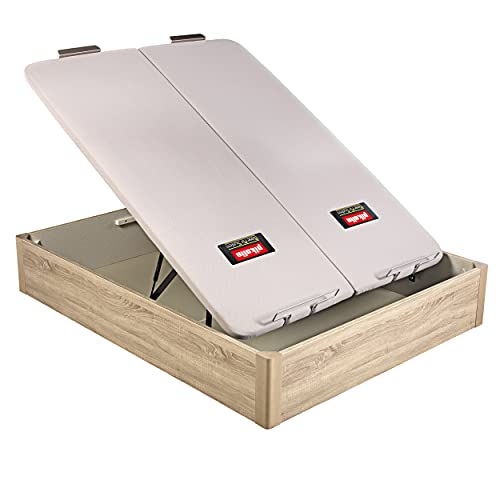 PIKOLIN I Canapé abatible Design con tapa doble, color Natural 180x200 I Alta resistencia y transpirabilidad I Capacidad 867L I Servicio Premium entrega concertada, montaje y retirada de usado