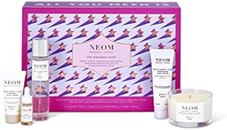 NEOM- The Greatest Sleep Gift Set, Perfect Night Sleep Pillow Mist, 30ml, Magnesium Body Butter 30ml, Face Oil, 5ml, Overnight Facial Cream 10ml & Travel Candle, 75g | Christmas Gift