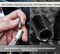 DOJA Industrial | Gewindestifte Madenschrauben | M6 x 8 mm | PACK 25 | Schrauben ohne Kopf | Madenschraube Hex Grub Sechskant | Gewindestift Einschraubmutter | Tuergriff mit Innensechskant – Ansicht 5
