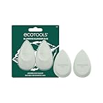 EcoTools Blurring Blender Makeup Sponge Duo, Makeup Blender Sponge For Blurred Skin, For Liquid & Cream Foundation, Cloud Coverage Memory Foam, Eco Friendly & Latex Free, Cruelty-Free & Vegan, 2 Count
