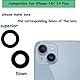 Dakexiong Rückkamera-Glaslinse Ersatz für iPhone 14/ iPhone 14 Plus, Kompatibel mit iPhone 14/14 Plus Back Rück Kamera Glas Linse Ersatz, mit Reparaturwerkzeug Kit