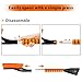 PLACHIDAY Snow Brush & Ice Scraper, 27 Inch, Ice Scrapers for Car Windshield, Detachable Snow Removal Tool with Ergonomic Foam Grip for Cars Trucks Suvs (Heavy Duty Abs, PVC Brush)